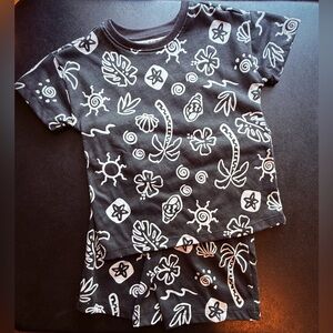 Wonder Nation Black and White Kids Matching Set